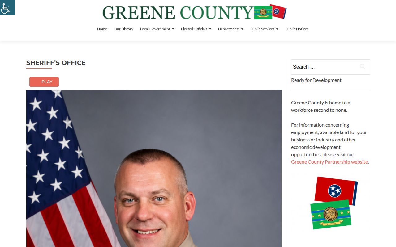 Greene County Sheriff official arrest and detention information