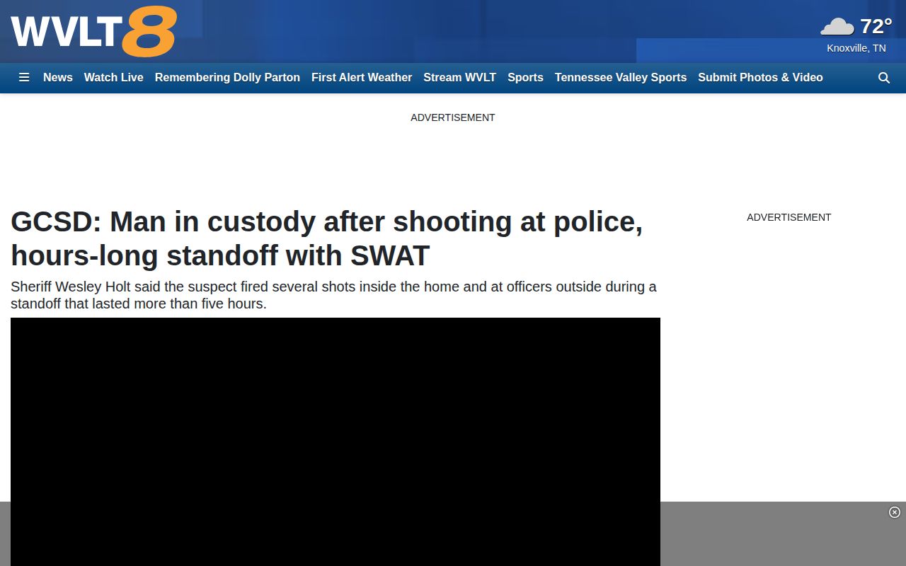Regional news example for Mosheim and Greene County arrests